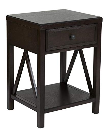 East At Main Wilcox Acacia Wood Square Accent Table, Brown, (15