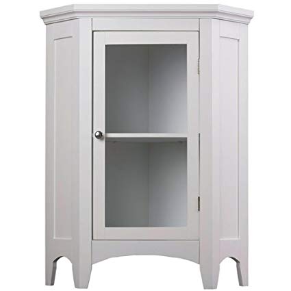 Classique Corner Floor Kitchen Cabinet with Doors - Discount Modern Bathroom Medicine Storage, Laundry Vanities