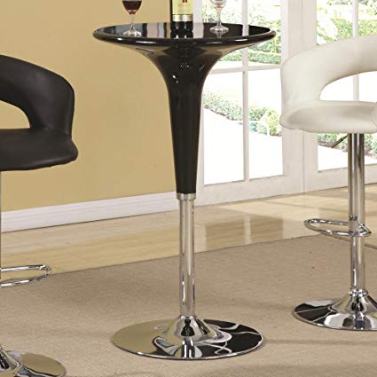 Coaster Home Furnishings 120325 Contemporary Bar Table, Black