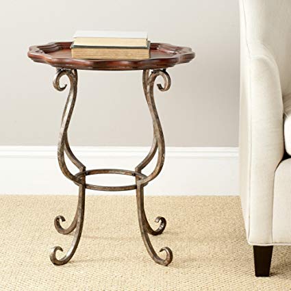 Safavieh American Homes Collection Beaune Cappuccino Scalloped End Table