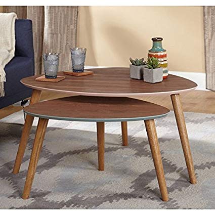 Simple Living Anders Nesting Tables, Walnut Finish