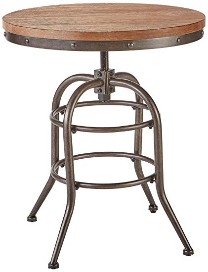 Ashley Furniture Signature Design - Vennilux End Table - Vintage Casual - Round - Grayish Brown
