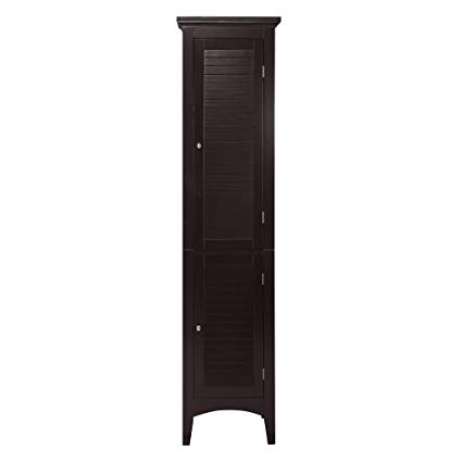 Elegant Home Fashions Adriana Linen Tower with 2-Shutter Door