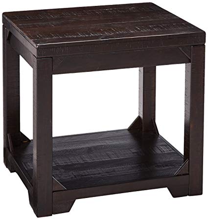 Signature Design by Ashley T745-3 Rectangular End Table, Rustic Brown