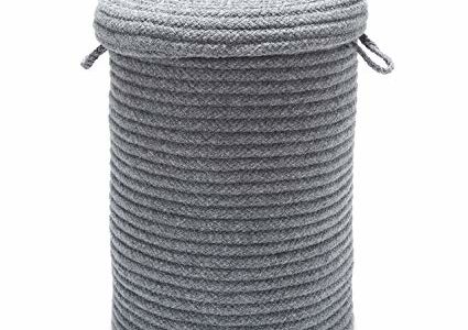 Wool Blend Hampers Lid with Hamper, Light Gray Review