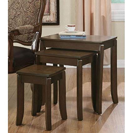 3 Piece Occasional Nesting Side Tables By Coaster Furniture