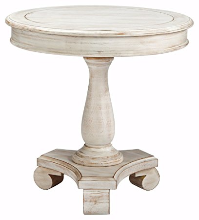 Ashley Furniture Signature Design - Mirimyn End Table - Cottage Style Accent Table - Chipped White