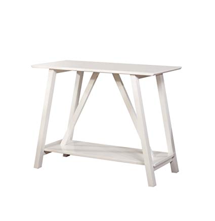 Furniture of America Sawyer Rectangular Top Console Table, White