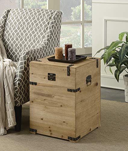 Convenience Concepts Laredo Trunk End Table, Natural