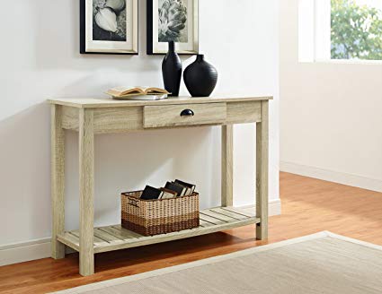 WE Furniture AZF48CYETNT Country Style Entry Console Table, 48